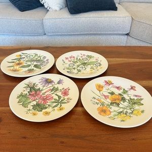 Vintage Collectible Wedgewood/Avon Wildflowers of the United States Plates.